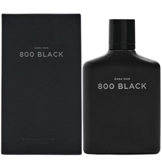 Zara Man 800 Black Cologne for Men EDT Eau De Toilette 100 ML (3.4 FL OZ)