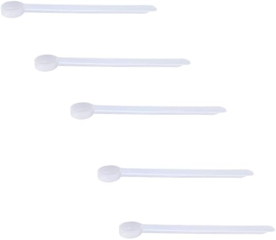 Plastic Measuring Scoop, 1/8 Teaspoon (.625 cc | A Pinch) Long Handle Spoons for Powders, Granules, Coffee, Pet Food, Baking Supplies, Protein and Other Dry Goods, BPA Free (Set of 5)