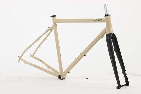 Motobecane Anterra Steel Gravel Cyclocross Super Road Frameset 700c Disc Brake Frame Aluminum Tapered Fork Thru Axle with Headset