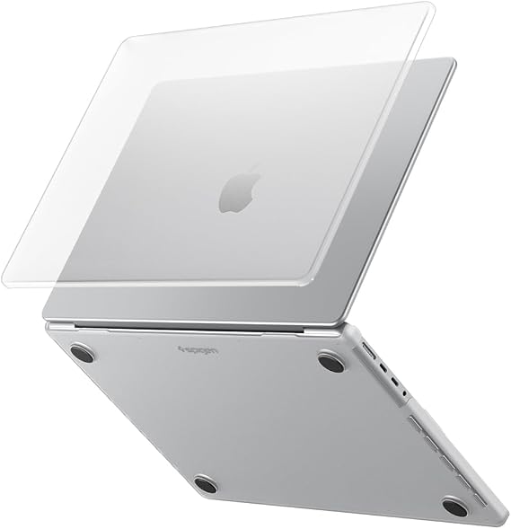 Spigen Air Skin Case Compatible with MacBook Pro 14 Compatible M5 / M5 Pro / M5 Max (2026), M4/ M3/ M2/ M1 Series Pro/Max (2024-2021), Translucent Clear Hard Case - Frost Clear