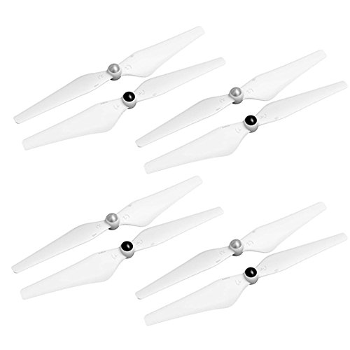 4 Pairs Replacement 9450 Self-Tightening CWCCW Propellers for DJI Phantom 2, 3 Professional, Advanced, Standard, and 4K White