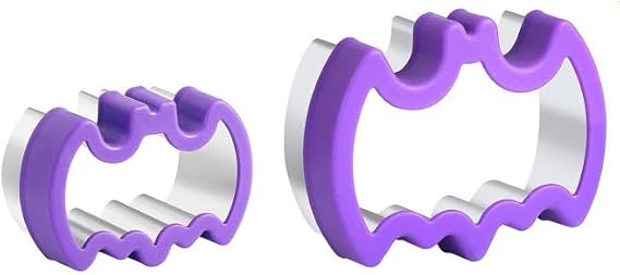Bat Sandwich Cutter Bats Cookie Cutters, Purple, Pack of 2