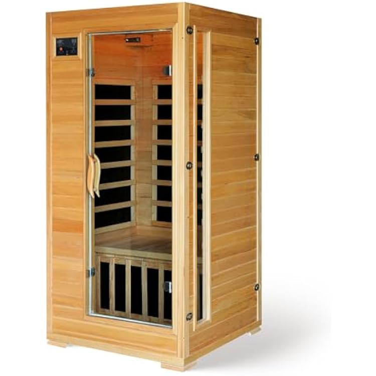 Blue Wave Buena Vista 1-2 Person Hemlock Infrared Sauna with 4 Carbon Heaters