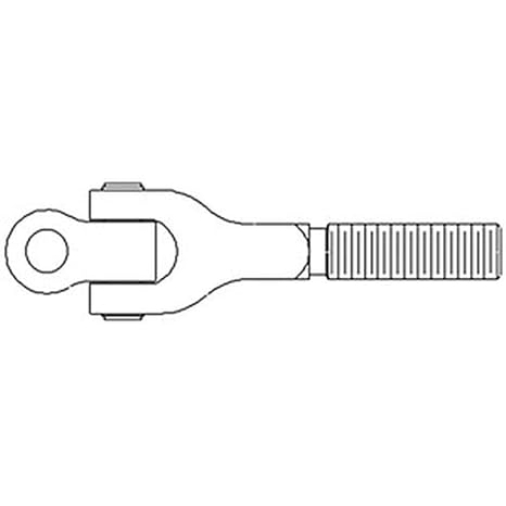 RE44561 Center Link End Fits John Deere 4555 4560 4630 4640 4650 4755