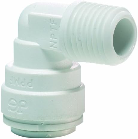 John Guest Speedfit PP480822W 1/4OD by 1/4NPTF Fixed Elbow, 10-Pack