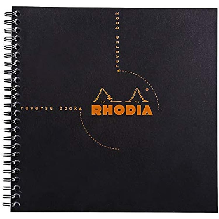 Rhodia Graph Reverse Standard Notebook, One Notebook, Black