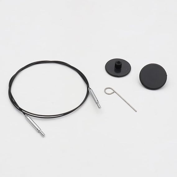KnitPro Thin&Flex 360 Swivel Inter.Cable 80cm Black - 1pc