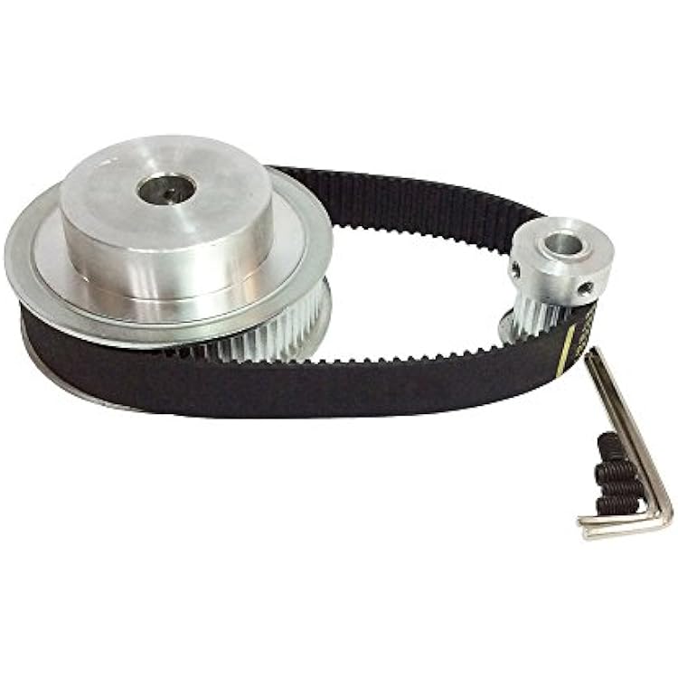 HTD3M 50 Teeth 25 Teeth Timing Belt Width 15mm Timing Pulley Belt Set kit Reduction Ratio 2:1