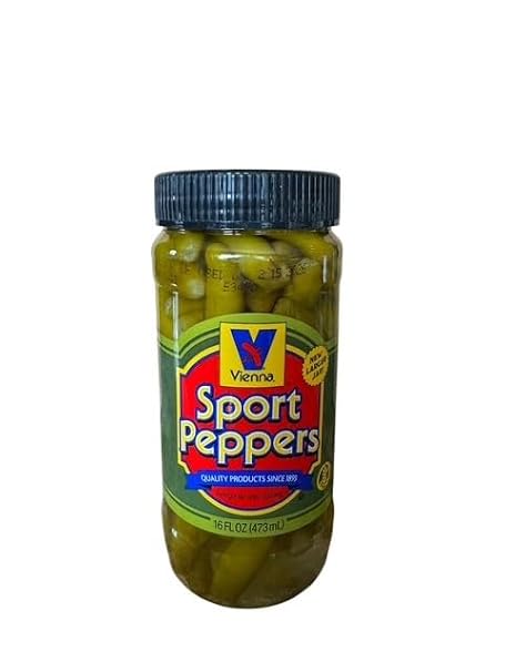 Vienna Sport Peppers For Chicago Dogs New 16 Oz Jar