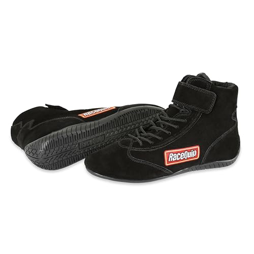 RaceQuipRQP 30300100RQP 303 Driving Shoes Mid-Top SFI 3.35 Black Size 10