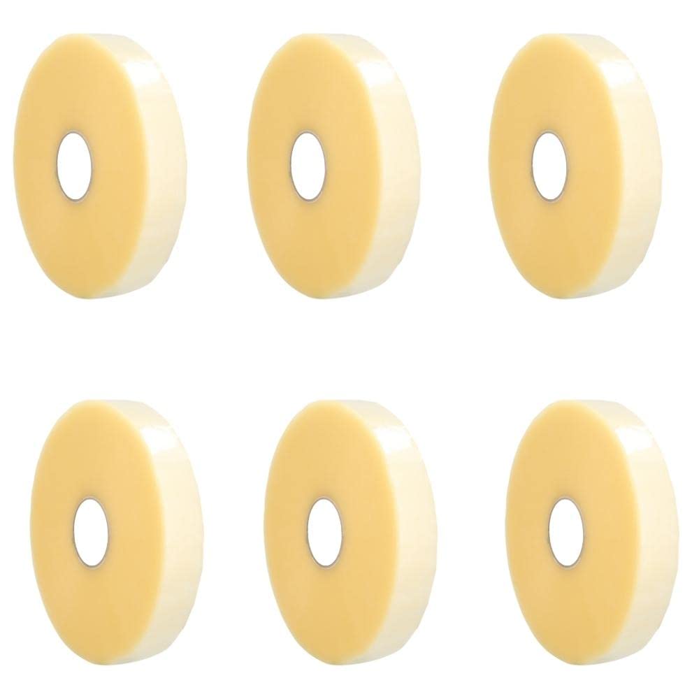Machine Length Packing Tape, Carton Sealing Tape, 2 Inch x 1000 Yards, Clear, 1.75 Mil Thick, 6 Pack