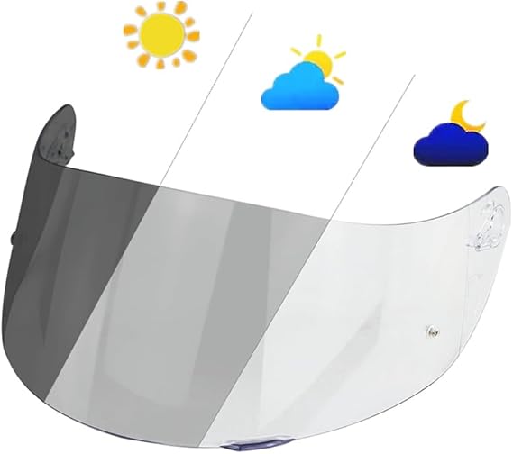 Helmet Visor, K1 Shield Photochromic Face Shield for AGV K5 K5S K3SV K1S K1 Helmet Visor Uv-Protected