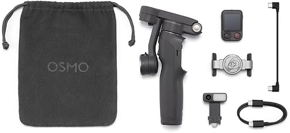 DJI OSMO MOBILE 8P ADVANCED TRACKING COMBO | Uzaktan Kumanda, Yerel İzleme, Dahili Uzatma Çubuğu ve Tripod, 10h Pil, 3 Eksenli Sabitleme, Telefon Gimbal