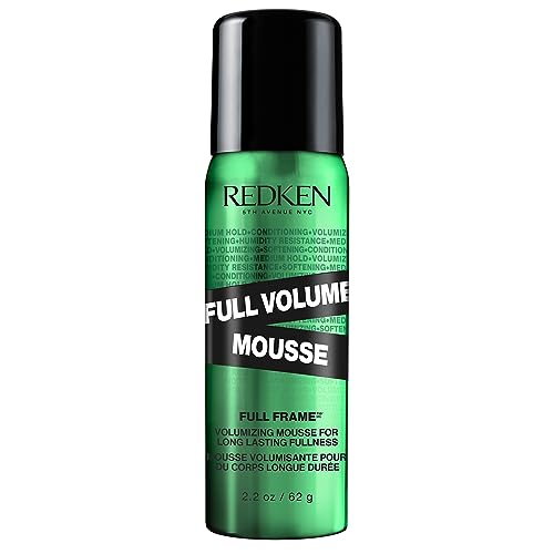 Redken Full Volume Hair Mousse - Provides Volumize & Body, Moisturizing Heat Protectant Styling Cream, For All Hair Types