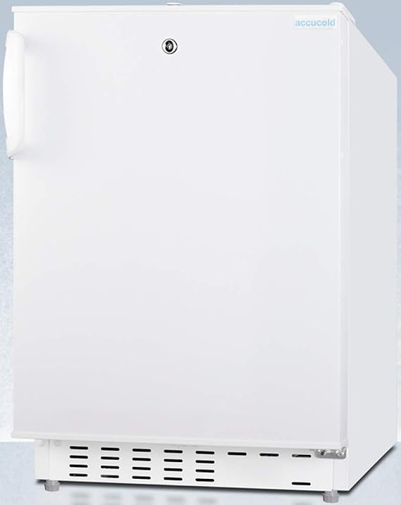 Accucold 20" Refrigerator - Freezer, Built-in, Undercounter, Breakroom, General Purpose, 2.68 cu.ft. Capacity, ADA Compliant, White - ADA302RFZ