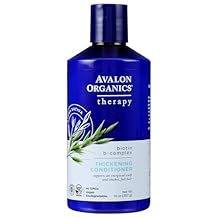 Avalon Organics Therapy Biotin B-Complex Thickening Conditioner, For an Energized Scalp and Thicker, Fuller-Looking Hair, 14 Fluid Ounces