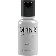 Dinair Airbrush Makeup Foundation | White 0.5 oz | Camouflage Neutralizer - Covers Scars, Acne, Tattoos, Vitiligo, Under Eye circles, Sun Spots