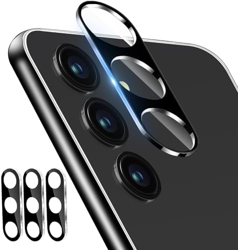 3 Pack Camera Lens Protector for Samsung Galaxy S25 Plus, Tempered Glass Camera Protector Lens Cover, Ultra HD, 9H Hardness, Anti-Scratch, Case Friendly, Easy to Install [No Affect on Night Shots]