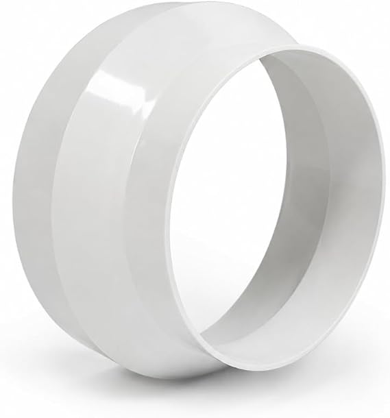 125mm to 100mm Round Ducting Reducer | Connects 125mm Ducting To 100mm Fittings For Extractor Fans, Cooker Hoods And Tumble Dryer Ventilation.