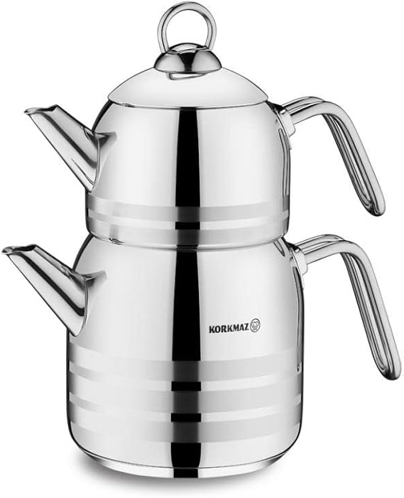 Korkmaz Astra Stainless Steel Tea Pot Set