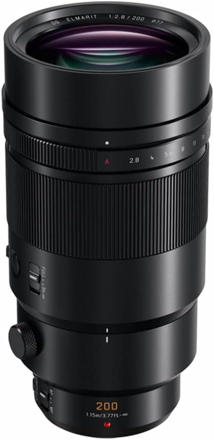 PANASONIC LUMIX G Leica DG ELMARIT Professional Lens, 200mm, F2.8 ASPH., Mirrorless Micro Four Thirds, Power Optical O.I.S., H-ES200, Includes 1.4X Teleconverter DMW-TC14, (USA Black) | 1.4X Teleconverter DMW-TC14, 200mm, H-ES200, F2.8 ASPH, Power Optical O.I.S