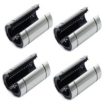 LM16UUOP Linear Ball Bearings Open Type Linear Motion Ball Bearing 16mm Bore Dia, 28mm OD, 37mm Length (Pack:4pcs)