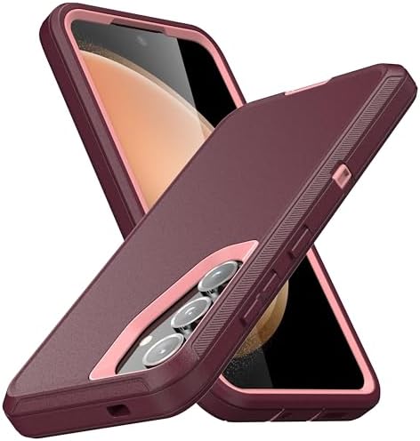 MXX Case Designed for S24 Plus Compatible with S25 Plus/ S24 Plus 3-Layer Super Full Heavy Duty Body Bumper Cover/Shock Protection/Dust Proof, case 5g 2024 (Plum/Pink)