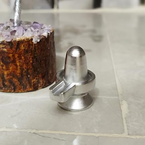 Pure Parad Shivling Pure Quality Mercury Shivalinga Idol para Shivling Weight 32 Gram for Shiv Blessings, Home Puja, Temple, Abhishekam, Mandir