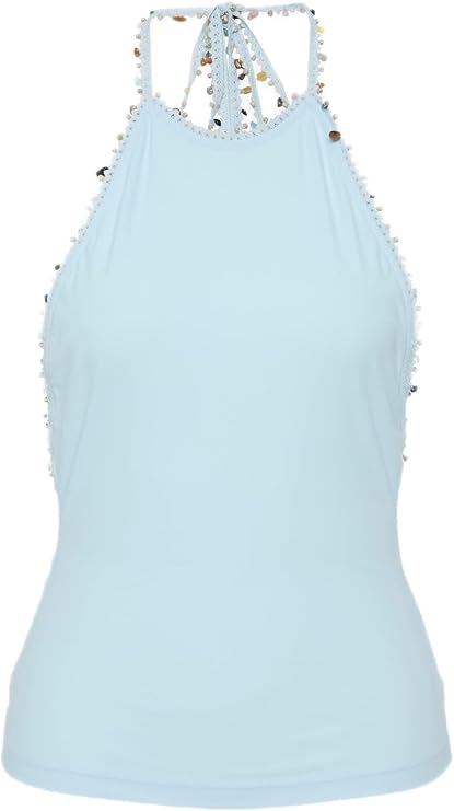 Beach Quartz Halter Lycra Top