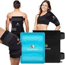 Universal Large Flexible Gel Ice Pack & Wrap - Cold Therapy for Your Hips, Shoulders, Elbow, Back, Knees Instant Pain Relief for Injuries, Recovery, Swelling, Aches, Arthritis, Bruises & Sprains