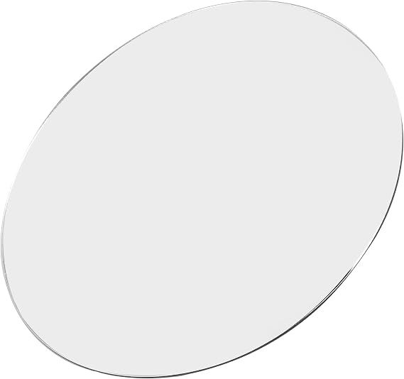 Round Acrylic Mirror Board 7.08 in Photo Background Prop for Jewelry Watches Electronics Posing Props Double-Sided Reflection Board for Studio Photography and Display