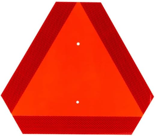 1 Pcs Slow Moving Vehicle Sign Triangle Road Sign 13.7" x 15.7"
