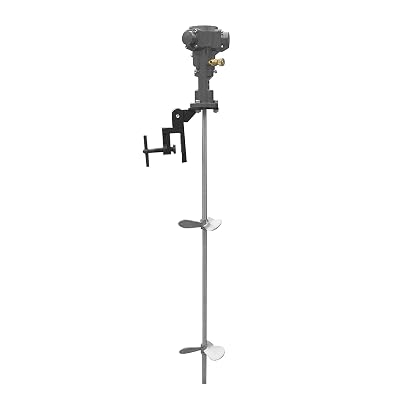 12hp 50 Gallon Pneumatic Bracket Mixer, Tank Barrel Air Mix Clip with Detachable Impellers and Clips,Automatic Paint Stirring Machine,Noise Reduction Function,for Paint Cement Concrete