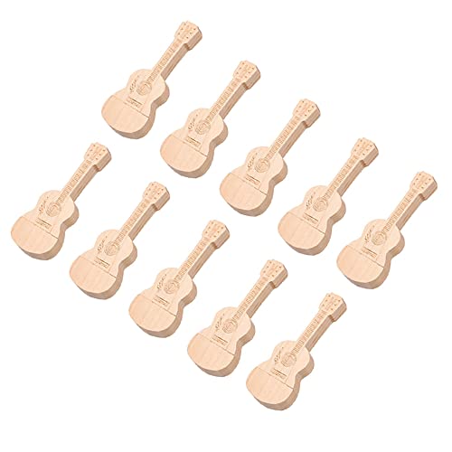 10 Pack Guitar Shaped Maple Wood USB Flash Pen Drive Memory Thumb Stick 3.0 32GB
