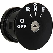 E-Z-GO 611283 Snap-in Key Switch for RXV Vehicles, Black