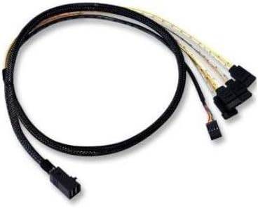 LSI Logic LSI00411 1.0M SFF8643 to x4 SATA HDD miniSAS HD to SATA Port Cable