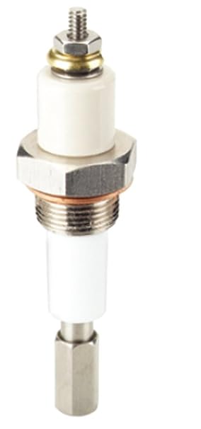 Warrick 3B3B 316 Stainless Steel Two-Piece Threaded Coupling with Single Electrode Probe, 58-24 UNEF