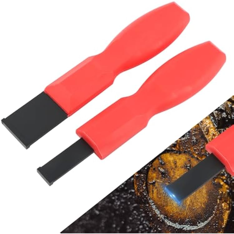 Carbide Scraper, 1-14 Inch and 58 Inch Carbide Gasket Scraper Tool Set for Metal and AutomotiveCOLOR:Red