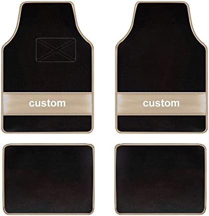 Custom Carpet Heavy Duty Set Automotive Fit for Haima S7,Classic Car Floor Mat All Weather Floor Mats with Anti-Slip Heel Pad,Beige