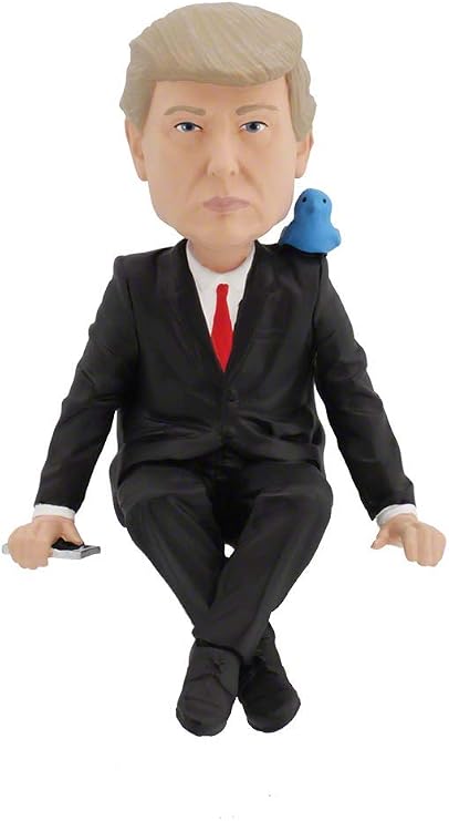Royal Bobbles Donald Trump Media Computer Sitter Collectible Bobblehead Statue