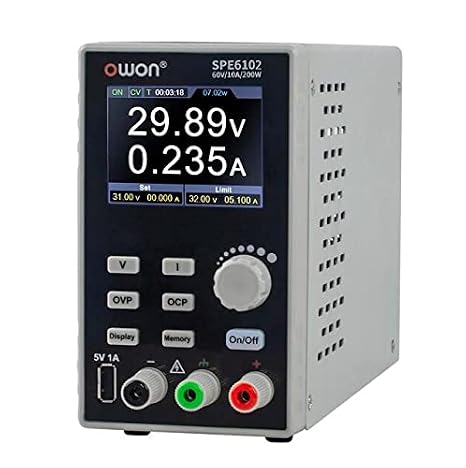 OWON SPE6102 200W0-60V / 0-10A 1CH 10mV/1mA Programmable DC Digital Power Supply Adjustable Voltage Regulator Mini Laboratory Power Supply