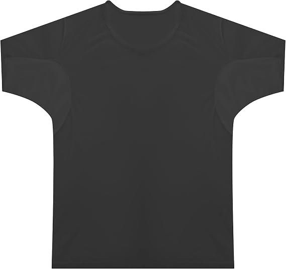 Men's Sweatproof Undershirt, Quick-Dry T-Shirt with Underarm Sweat Pads, V Neck Sweat Proof Short Sleeve