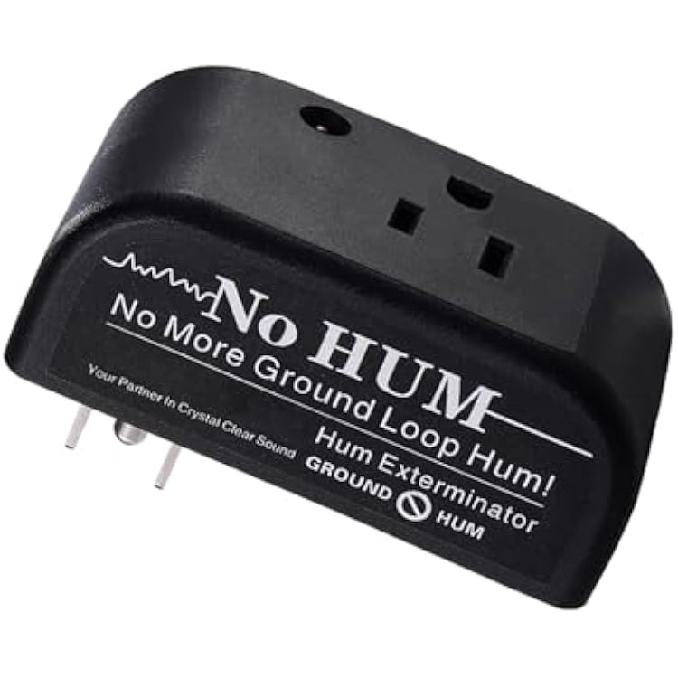 Buzz Eliminator AC Ground Loop Noise Eliminator Plug-in AC Buzz Killer Hum Eliminator Noise Canceller
