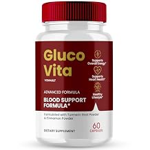 Gluco Vita Capsules, GlucoVita Support Formula Supplement Pills - Maximum Strength, Gluco Vita Health & Wellness All Natural Formula, Official Gluco Vita Health Capsules Reviews (60 Capsules)