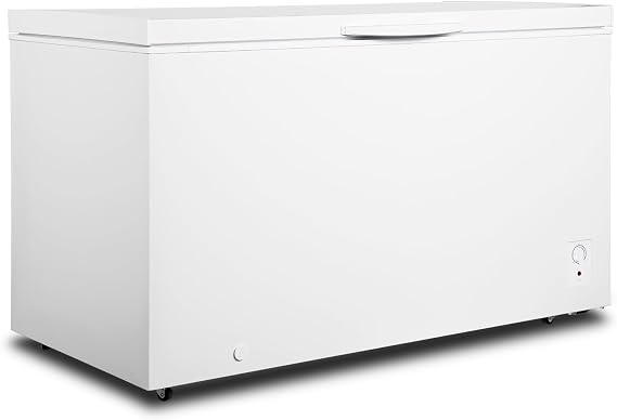 Chest Freezer 18 Cu Ft, Deep Freezer with 7 Level Adjustable Thermostat, Large Capacity Chest Freezer for Garage, Basement, Restaurants, White