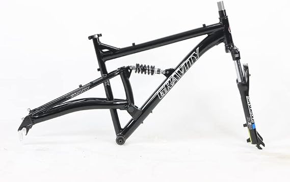 Gravity FSX 26 inch Wheel Aluminum Disc Brake Full Dual Suspension Bike Frame with Rear Shock