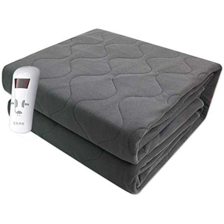 OOCCO Electric Blankets Queen Size Single Control, Thicken Heated Blanket-Auto Off Heated Blanket Full- Machine Washable,Gray_180X150CM Grey 180X150CM
