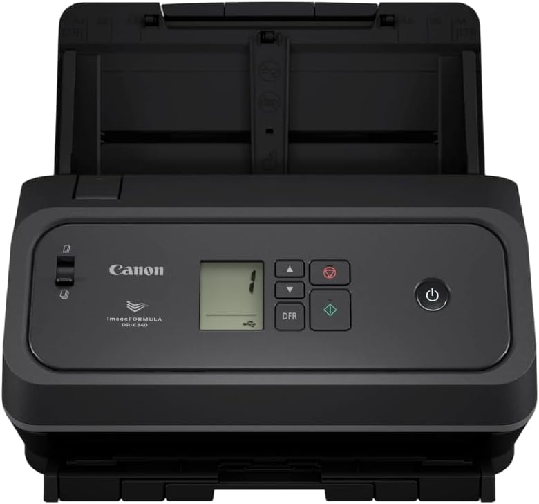Canon imageFORMULA DR-C340 A4 Document Scanner - Compact Design & Advanced Image Processing for Office - 100-Sheet Feeder - with Canon CaptureOnTouch Pro