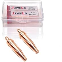 2 Pieces 1-1-101 Acetylene Cutting Tips, 1-101 Cutting Nozzle Fit for Victor type Cutting Torch Kit, Welding Acetylene Gas Cutting Tips