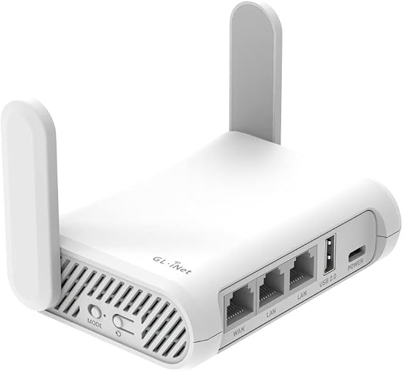 GL.iNet GL-SFT1200 Opal AC1200 Dual Band Travel Router OpenWrt VPN | AC1200 dual band Wi-Fi, 300 Mbps 2.4 GHz plus 867 Mbps 5 GHz for streaming and browsing on the go